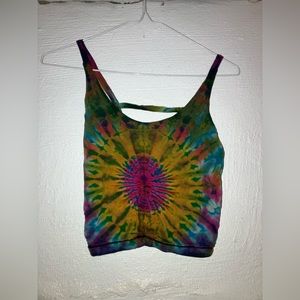 Hippie Rainbow Tie Dye Crop Tank🌈